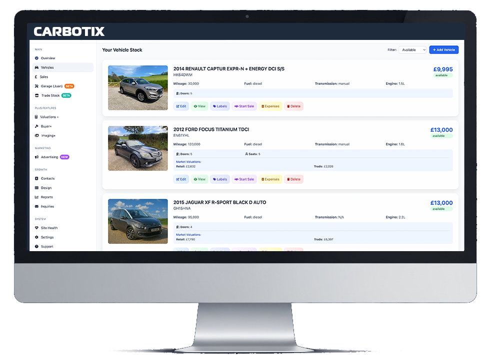 Carbotix Dashboard